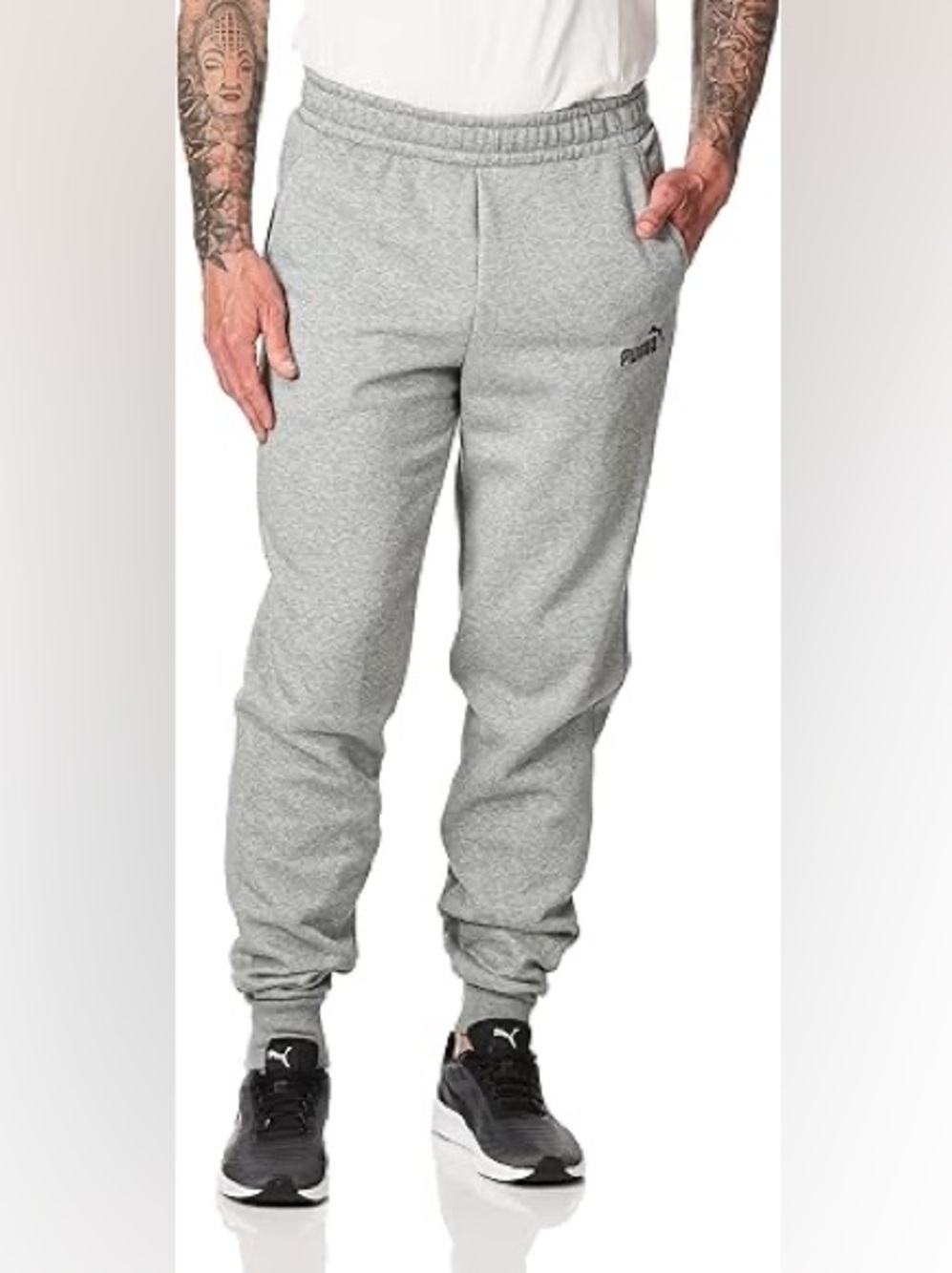Puma Gray Heather Jogger Sweatpants